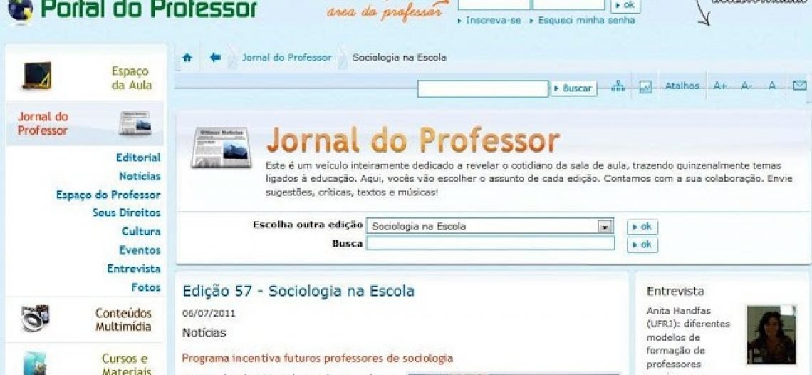 Prática de estudantes de licenciatura em Sociologia é destaque no Portal do Professor