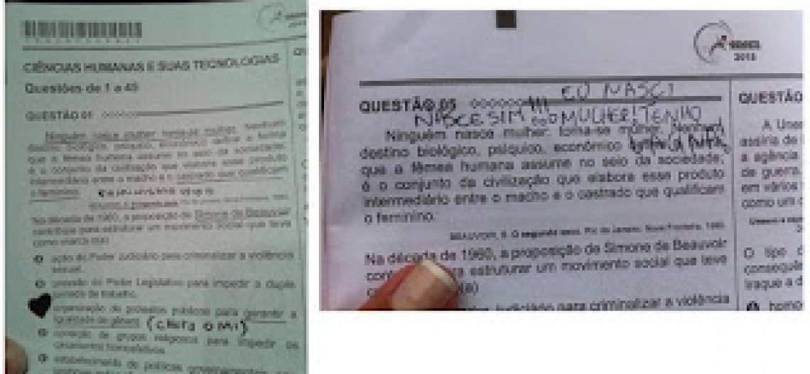 Sobre a questão que cobrou gênero no ENEM