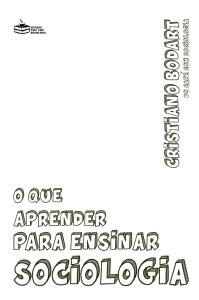 O que aprender para ensinar Sociologia