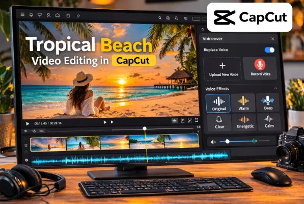 Vídeos de Música Mais Fáceis de Assistir e Compartilhar: Por Que Legendar e Reduzir o Tamanho Faz Diferença 3 trocical beach