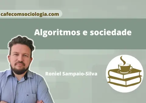 Algoritmos e sociedade: ilustração de rede digital conectada a uma silhueta humana