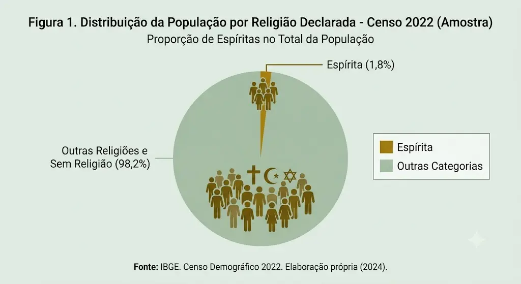 Dados do Censo 2022 sobre religiosidade espírita, contexto para escolher um filme sobre espiritismo