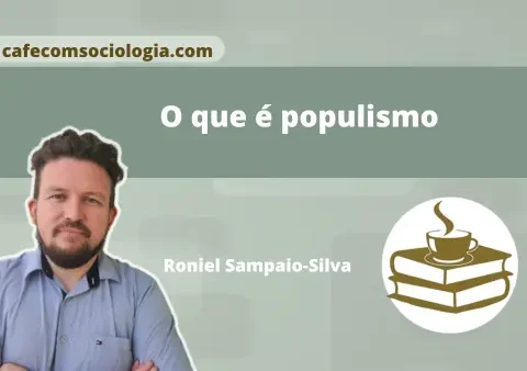 O que é populismo: ilustração de líder discursando para uma multidão, representando o conceito na Sociologia e na Ciência Política