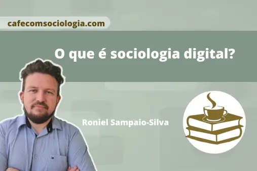 Sociologia digital: rede de conexões representando indivíduos e tecnologia