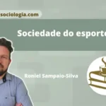 sociologia do esporte: estádio visto de cima com pessoas conectadas por linhas representando o esporte como fenômeno social