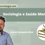 Sociologia e saúde mental: ilustração de pessoas conectadas em rede social representando o tema