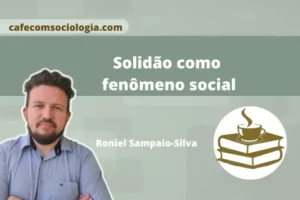 Solidão como fenômeno social: figura humana estilizada isolada em meio a uma multidão de silhuetas desconectadas
