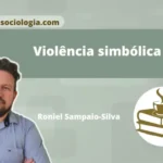 Ilustração conceitual sobre violência simbólica e relações de poder na sociedade
