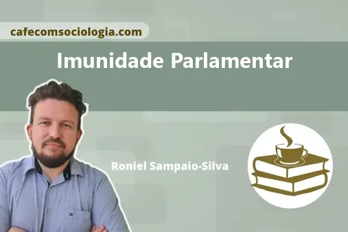 Ilustração conceitual de imunidade parlamentar com prédio do Congresso protegido por escudo simbólico