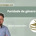 paridade de gênero representada por homens e mulheres em igualdade de representação em espaços de poder e decisão