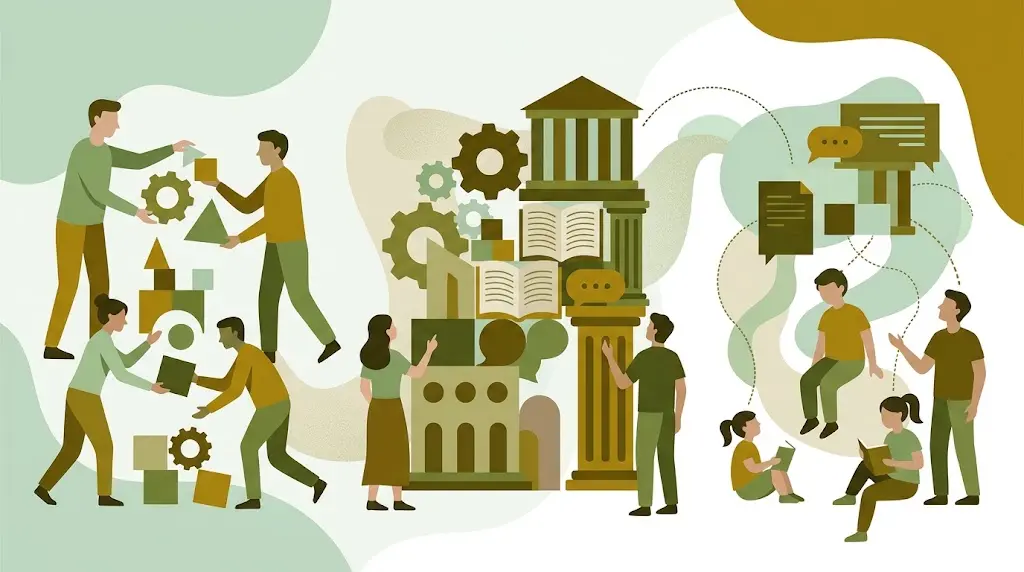 Fenomenologia social em infográfico: externalização, objetivação e internalização na construção social da realidade de Berger e Luckmann